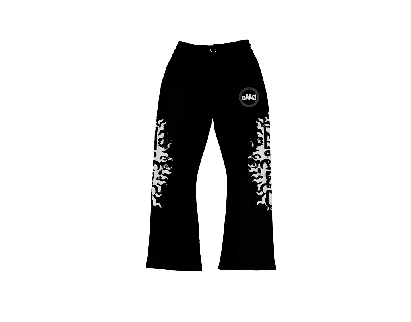 Black eMg Flared Pants